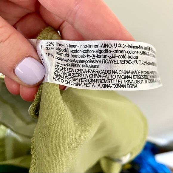 Zara Linen Cotton Blend  Shorts - Picture 8 of 8